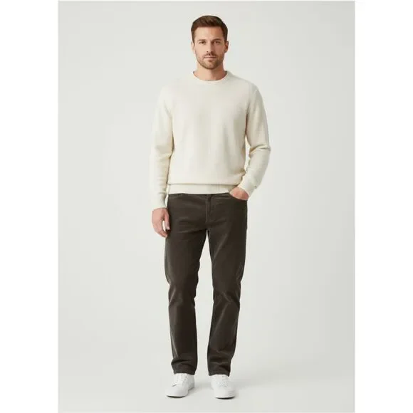 36 x 30 Mens Dark Brown Cotton Corduroy Pants Lions Crest by English Laundry - Picture 2 of 8